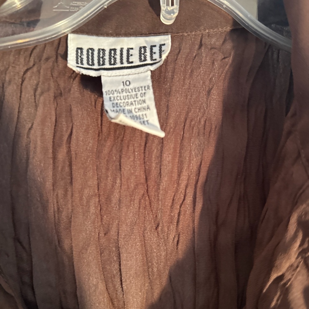 Size 10 Robbie BEF buttoned short sleeved blouse.